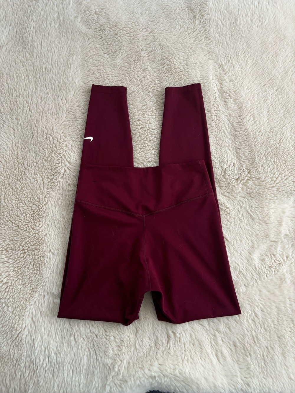 Nike Dri-Fit Burgundy High Rise Full Length Leggings
